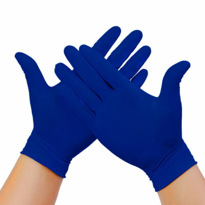Guantes Azules Large PLASTIC (GLOVE BLUE NITRILE LARGE (SYNGUARD)) 10/100 unidades
