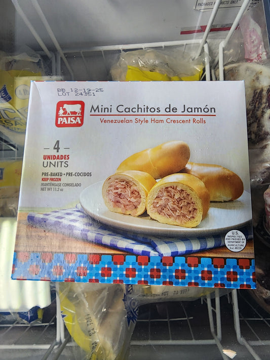 Mini Cachitos de Jamon 4pc Paisa