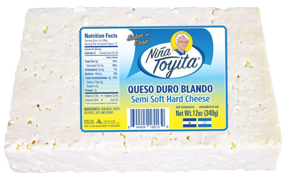 Queso Duro Blando 12 Oz Nina Toyita