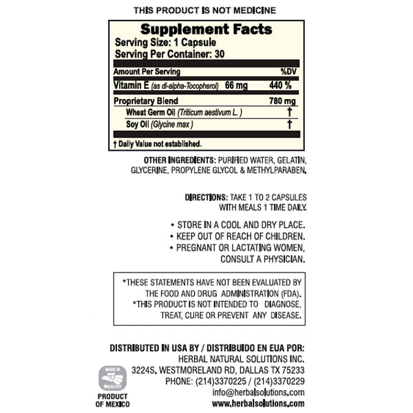 Vitamina E SoftGels