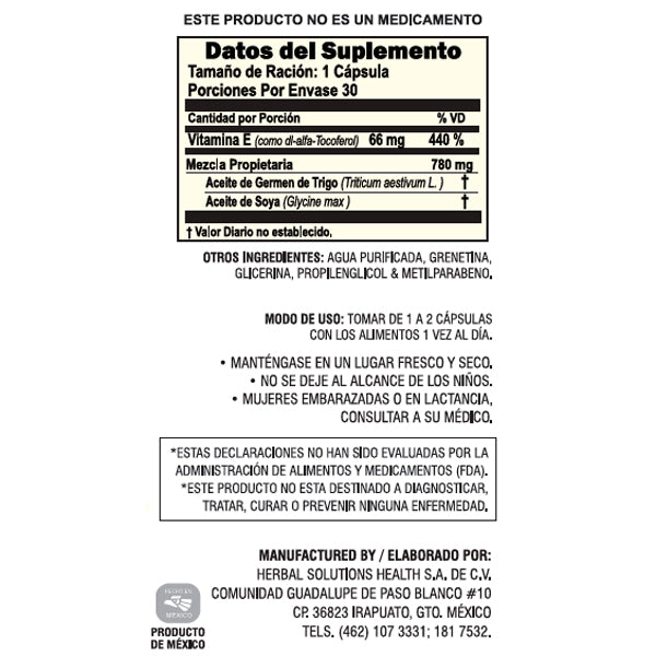 Vitamina E SoftGels