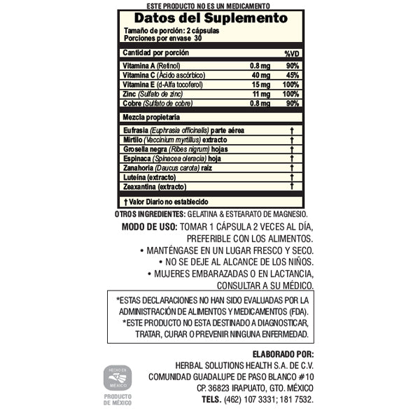 V-sion Herbal (Cápsulas)