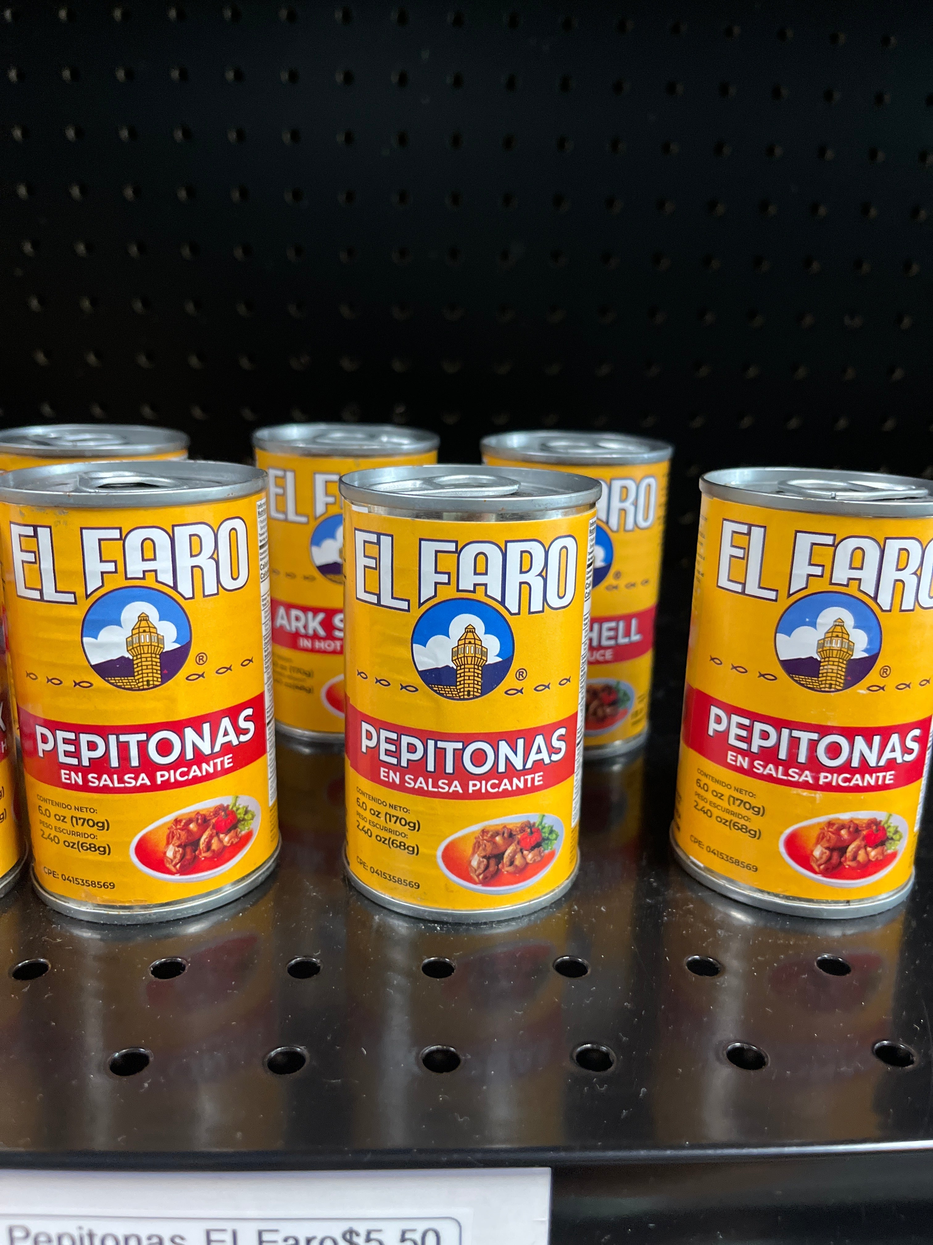 Pepitonas en salsa picante el faro 2.40 oz.