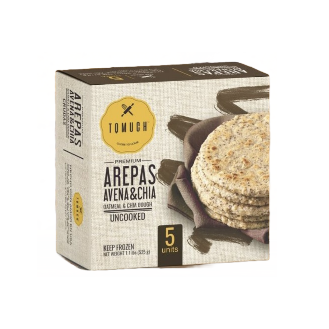 Arepas Avena Chia 5pc TQMuch