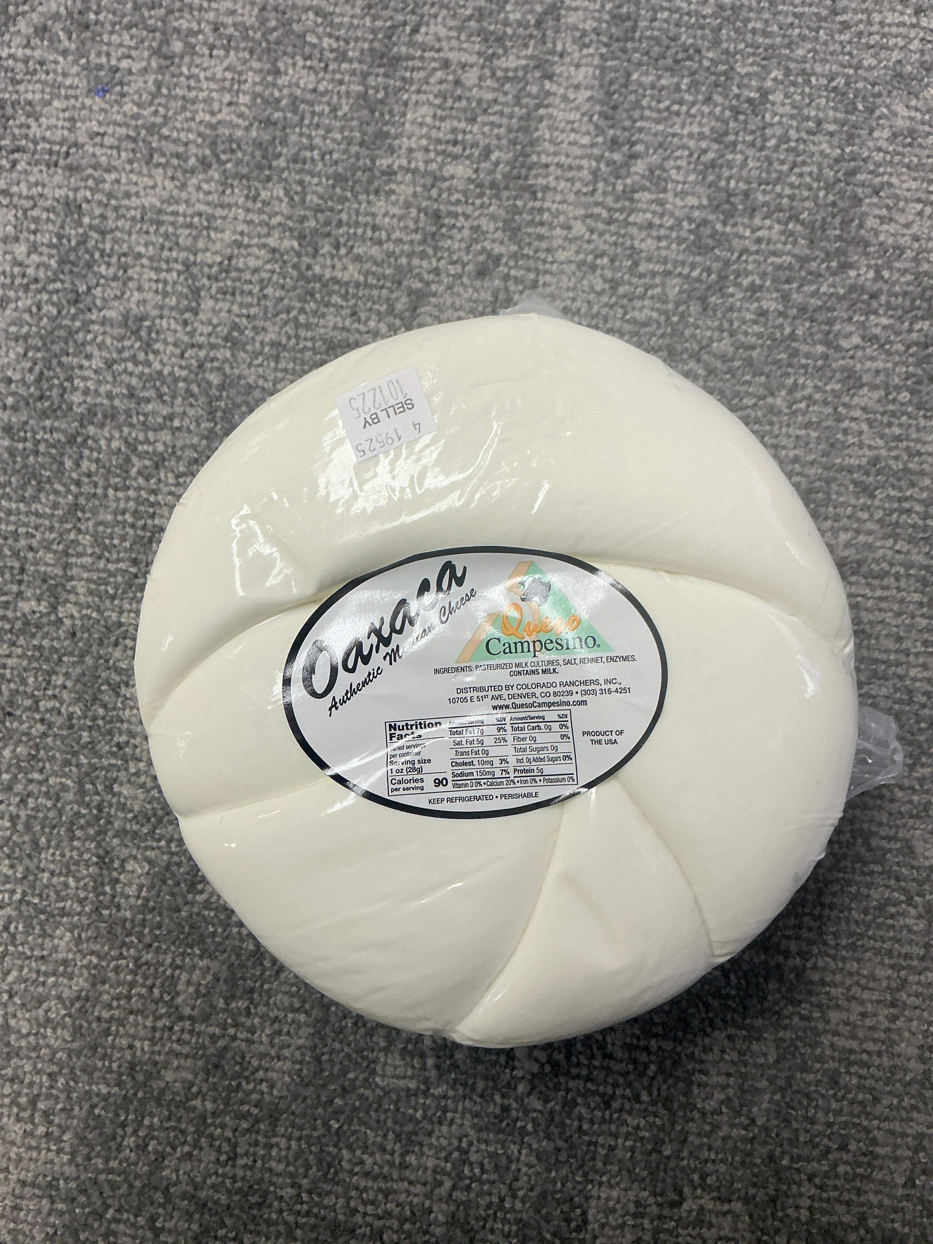 Queso Oaxaca Bola 5lb