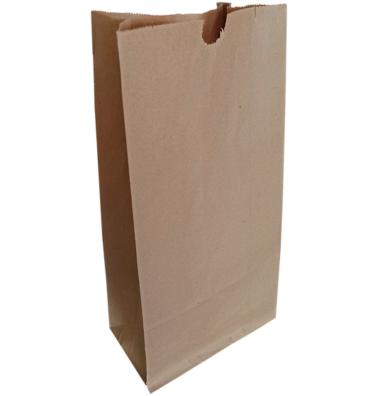 Bolsa De Papel Café #12 PLASTIC (#12 BROWN SOS PAPER BAGS) 500 unidades
