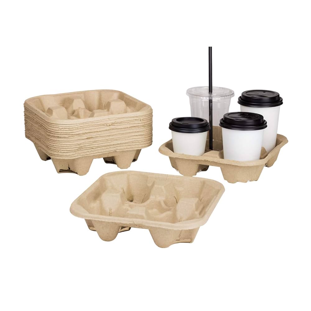 Base Para Bebidas Togo 4 8-32Oz PLASTIC (CARRY HOLDER LARGE 4 CUPS 8-32 OZ.) 300 unidades