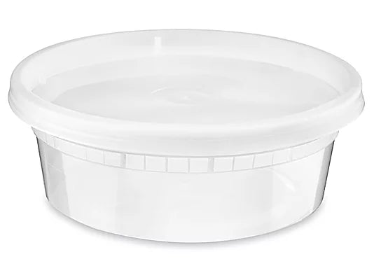 Container 8Oz Combo PLASTIC (DELI CONTAINER CLEAR 8 OZ) 500 unidades