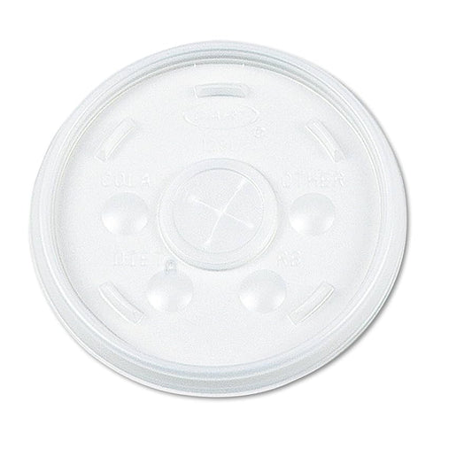 Tapa Plana Ranura Para Pajilla Plast 32 Oz. Pet PLASTIC (FLAT LID STRAW SLOT PLAST 32 OZ. PET) 500 unidades