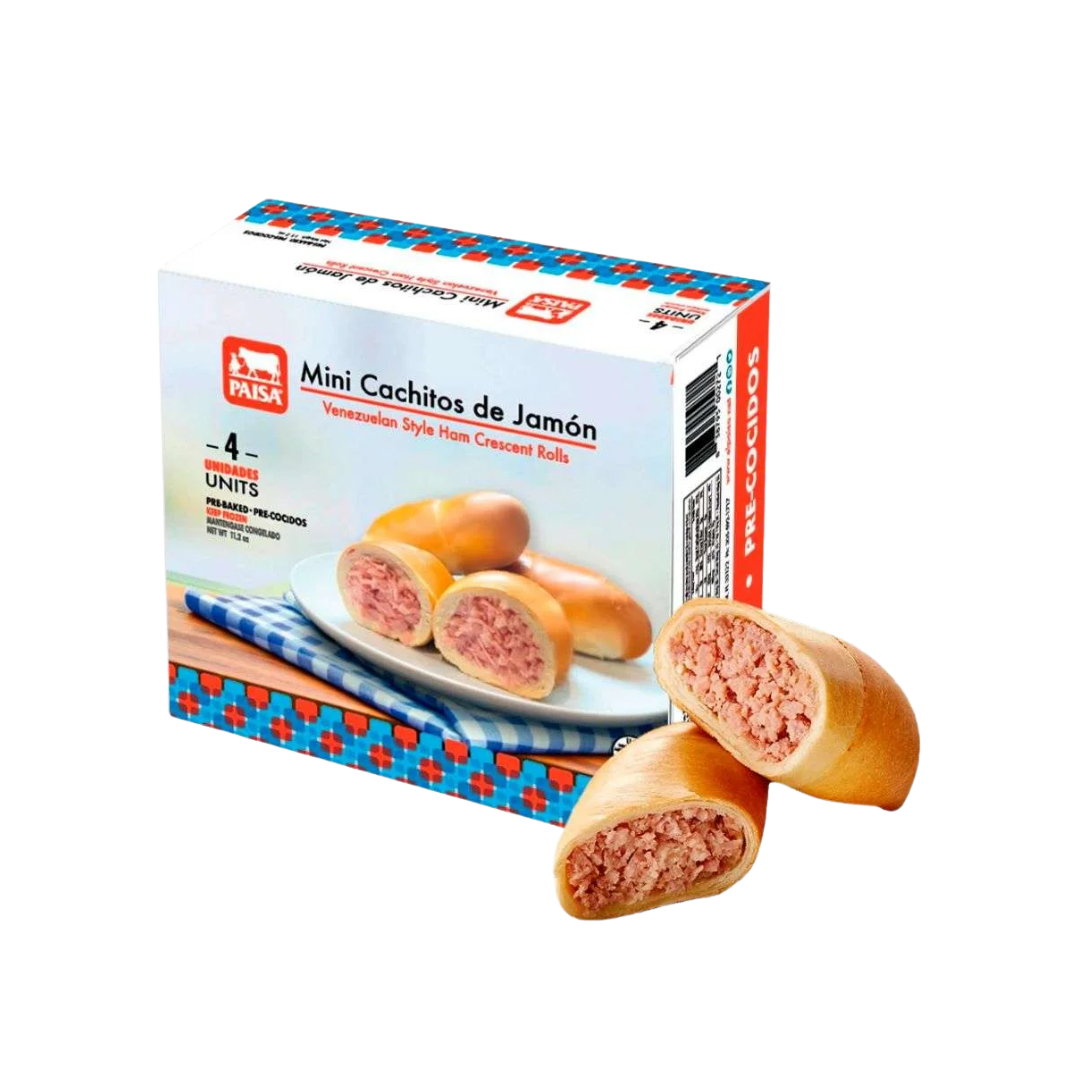 Mini Cachitos de Jamon 4pc Paisa