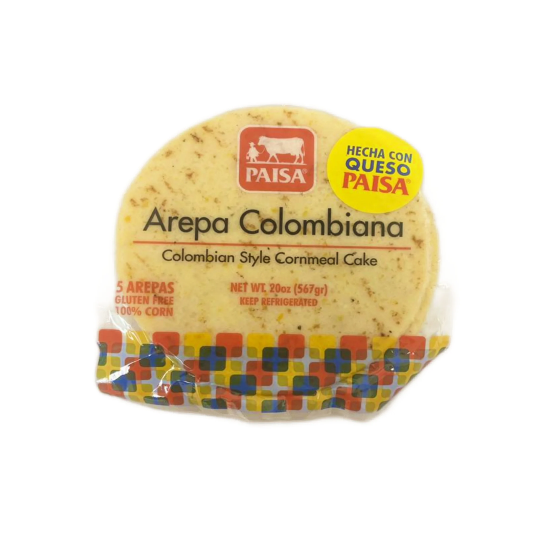 Paisa Arepa Colombiana Con Queso Paisa