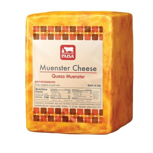 Paisa Queso Muesnter 2 Lb Chunk