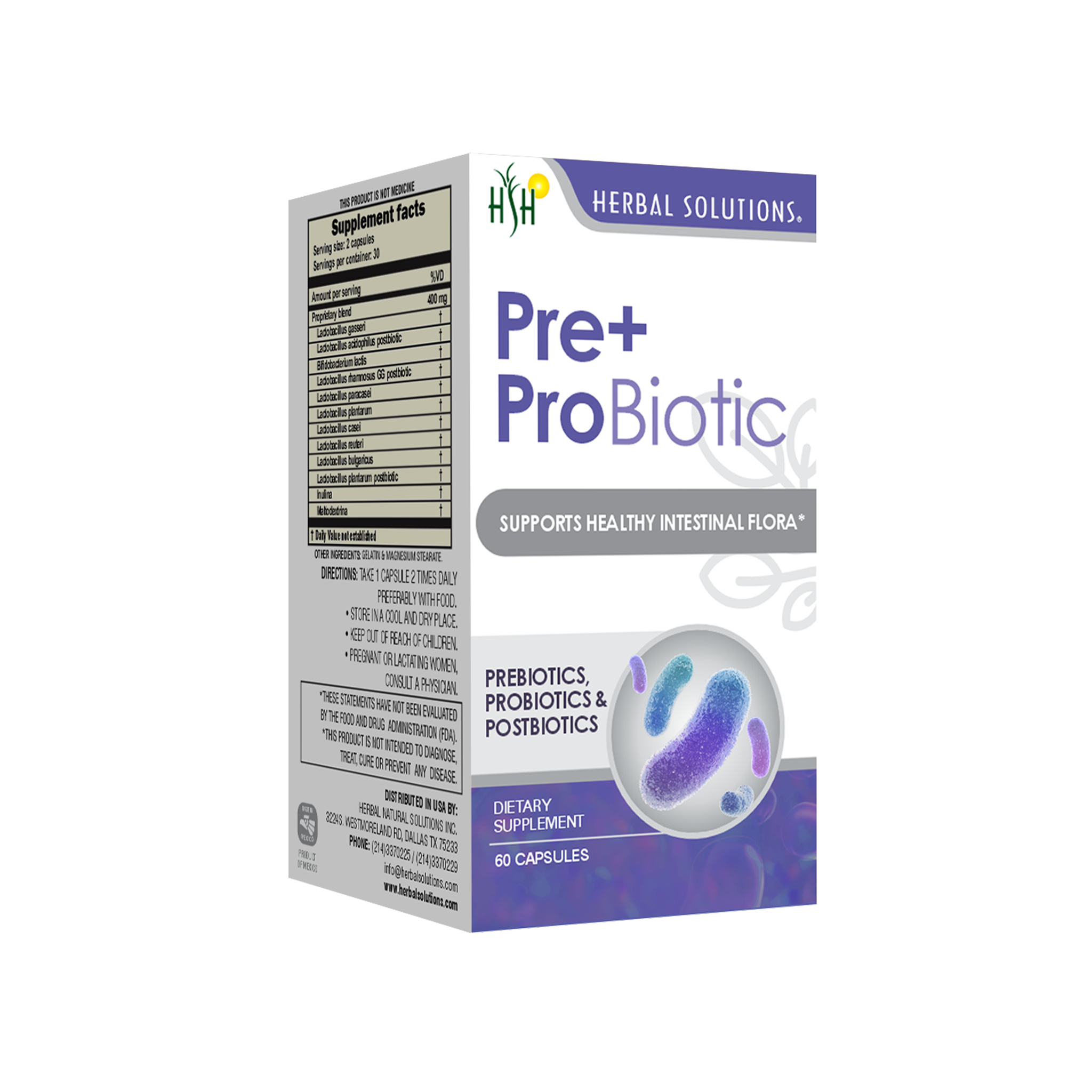 Pre + Pro Biotic Cápsulas