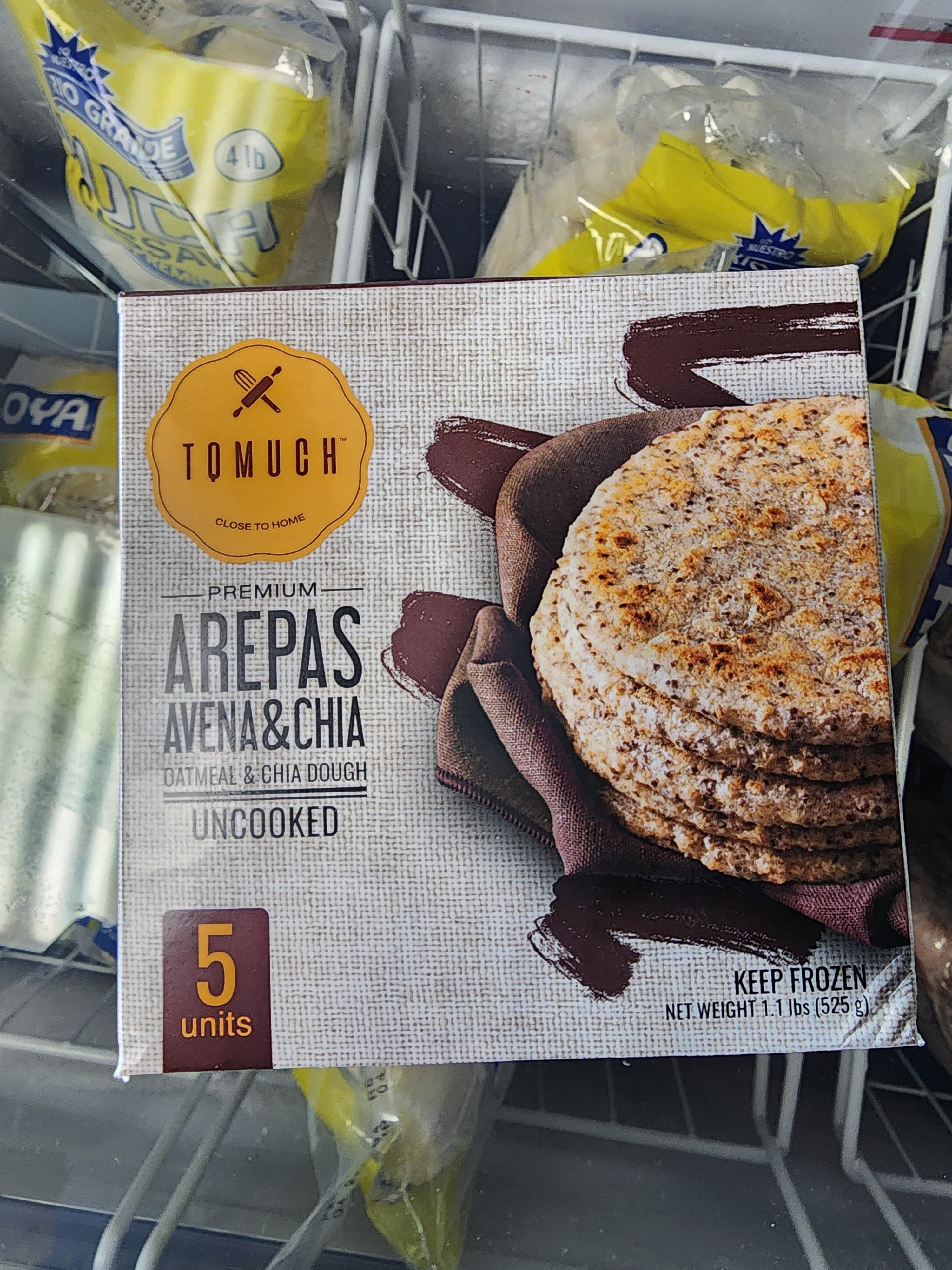 Arepas Avena Chia 5pc TQMuch