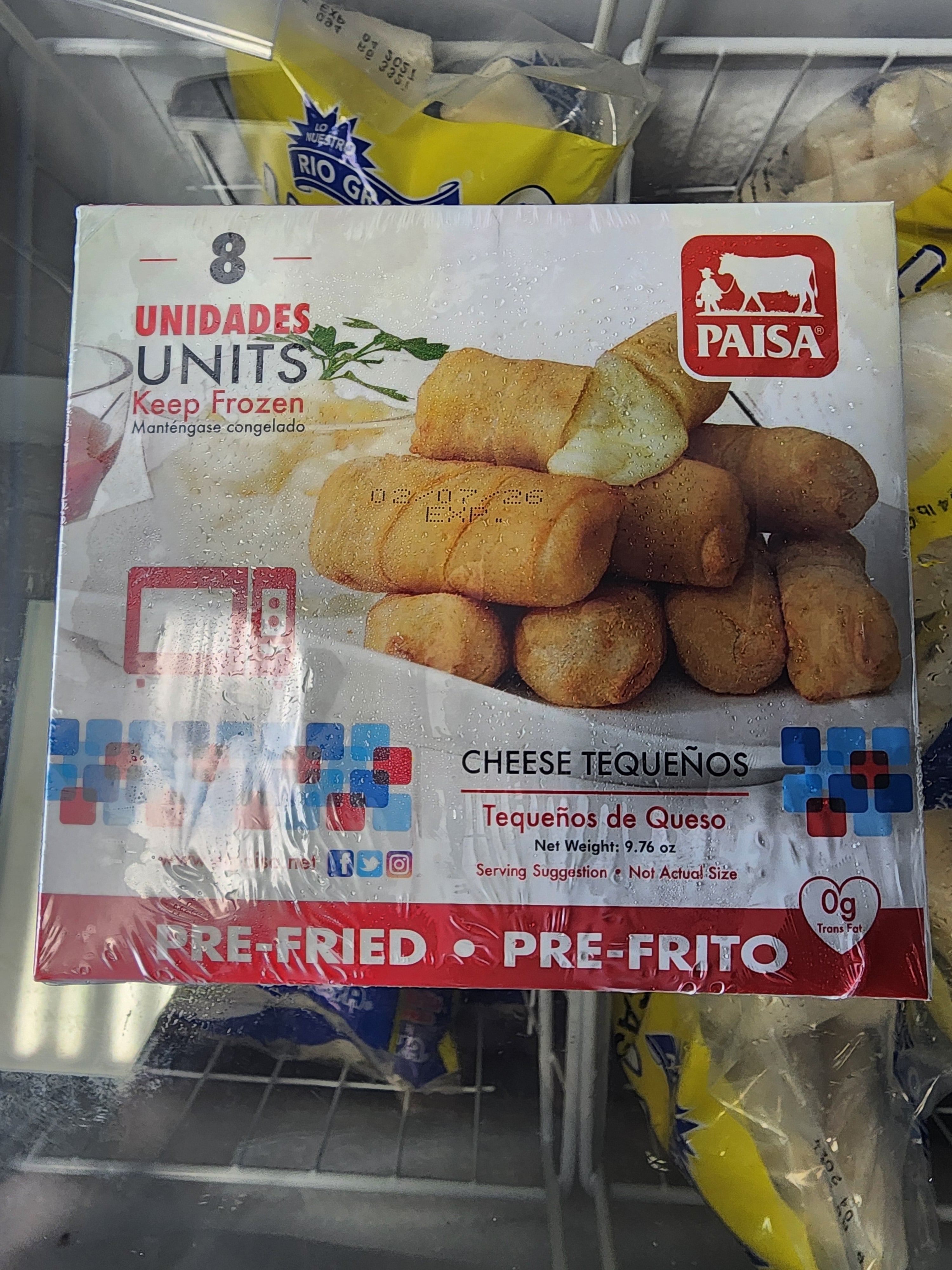 Tequenos de Queso 8pc Paisa
